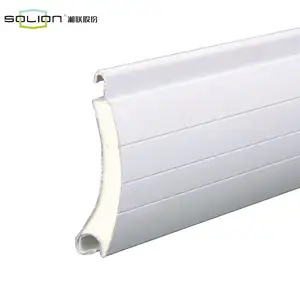 Shinilion-persiana enrollable de aluminio para puerta de garaje, perfiles de aluminio con espuma de pu, 55mm y 77mm