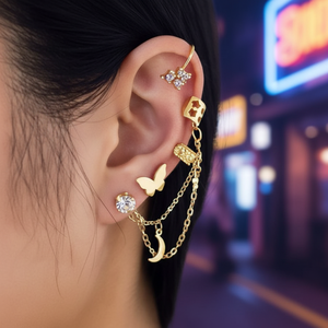 Trending gotico moda oro orecchini pendenti geometrici vendita calda all'ingrosso per ragazze alla moda gioielli - Product Image 3