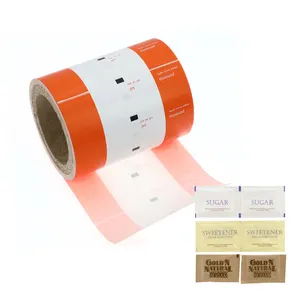 Trắng cán đường giấy Muối gói coatedpaper PE Pape Poly tráng giấy cuộn để đóng gói đường