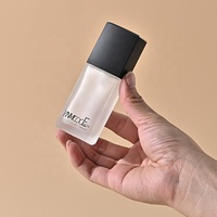 Carré givré 30ml Bb crème maquillage cosmétique presse pompe bouteille de luxe vide liquide fond de teint lotion bouteilles en verre