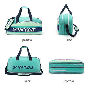 Sac à bandoulière personnalisé en toile et en PU pour raquettes de badminton et de tennis, sacs de sport pour raquettes de 3 à 6 raquettes - Product Image 4