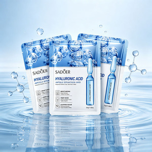 SADOER Hyaluronic Acid Ampoule Sheet Mask Deep Hydrating Barrier Repair Facial Mask For Dull Dry Skin - Product Image 1