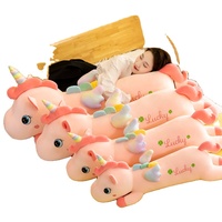 Vente en gros de peluche licorne Kawaii de 70cm Jouets en peluche doux Lucky Angel licorne Plushie Pillow Cute Home Decoration Hot Sal