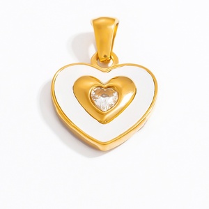 Colliers, bracelets, pendentifs et breloques pour femmes en acier inoxydable plaqué or 18 carats, accessoires DIY haut de gamme, luxe léger, inaltérables - Product Image 2