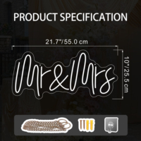 Mr Mrs Neon Light Proposal Anniversaire Décoration de mariage Light Party bar Club Gift Manufacturer Neon Sign