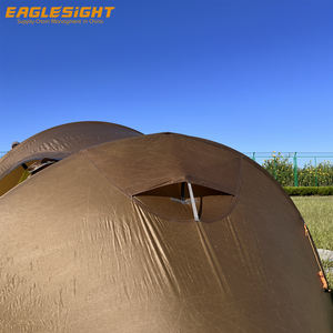 Alta calidad 1,8 kg <span class=keywords><strong>4</strong></span> estaciones 2 personas senderismo tienda mochilero poste de aluminio 15d nailon portátil ligero túnel tienda - Product Image 6