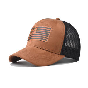 Gorro de Camionero de 5 Paneles Estilo Americano, Superventas, de Algodón Puro, Malla, <span class=keywords><strong>Gorra</strong></span> de Béisbol Bordada, Unisex, <span class=keywords><strong>Gorra</strong></span> de Trabajo de Copa Dura - Product Image 1