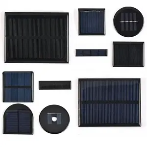 2.5W 5V/500mAh 태양 전지 패널 DIY 배터리 충전기 키트 배터리 전원 LED 미니 태양 전지 패널에 대한 미니 캡슐화 태양 전지 에폭시