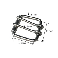 Carosung Vente en gros Conception personnalisée Boucle de ceinture à rouleau de remplacement à deux broches en acier inoxydable pour ceintures d'haltérophilie