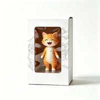 Boîte d'emballage pour jouets avec fenêtre transparente personnalisée OEM ODM, boîte en papier kraft recyclable pour figurines de collection et animaux en peluche