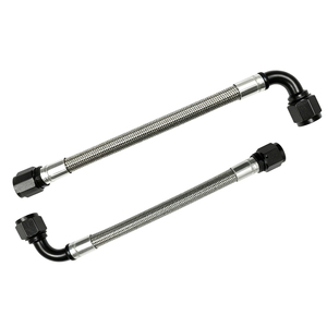 Kit de raccords de tuyaux de carburant à sertir AN3 AN4 AN6 AN8 AN10 AN12 AN16 AN20 en acier inoxydable tressé PTFE pour performance automobile - Product Image 2