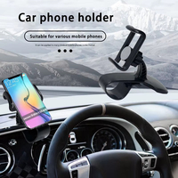 Support de téléphone pour tableau de bord de voiture, rotation à 360 degrés, ABS, support de téléphone pour voiturette de golf