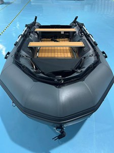 เรืออลูมิเนียมพื้นพีวีซี<span class=keywords><strong>สี</strong></span>เทาเข้ม Reachsea พร้อมพื้น EVA ขนาด 3.8 เมตร สำหรับ 6 คน พร้อมท้ายเรือสำหรับตกปลา - Product Image 4