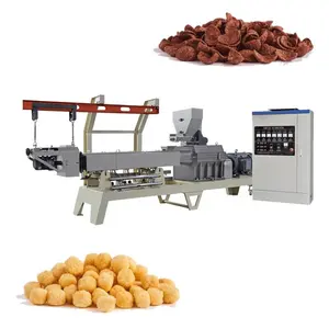 Corn Flakes Snacks Food Equipment Breakfast Cereal Flakes Production Line Plant