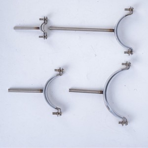 Collier de serrage <span class=keywords><strong>plat</strong></span> en acier inoxydable pour tuyau d'évacuation, support de fixation pour tuyau de drainage, modèle de collier de serrage pour gouttière - Product Image 3