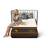 Système de contrôle de mouvement indépendant des ressorts, sommeil silencieux et paisible, matelas hybride en mousse et ressorts ensachés, taille King Size