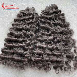 Produit de vente chaude paquets bouclés birmans 100% cheveux vietnamiens bruts pas d'enchevêtrement pas de perte de gros - Product Image 5