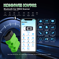 KONNWEI KW902 ELM327 Scanner Bluetooth 5.2 OBD2 avec application de diagnostic de voiture MaxOBD pour Android et IOS