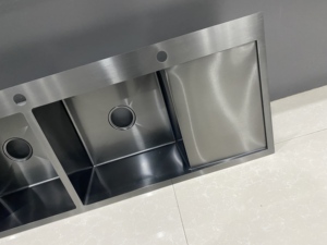 <span class=keywords><strong>Fregadero</strong></span> de cocina moderno, cuenco de acero inoxidable cepillado, <span class=keywords><strong>sobre</strong></span> <span class=keywords><strong>encimera</strong></span>, <span class=keywords><strong>fregadero</strong></span> de cocina, <span class=keywords><strong>fregadero</strong></span> de cocina de acero inoxidable - Product Image 2