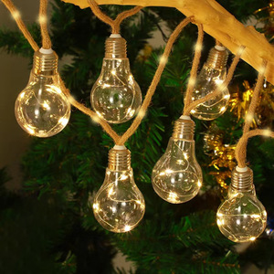 Waterproof Solar <b>Rope</b> String <b>Lights</b> Globe Copper Wire <b>Lights</b> Outdoor Patio Christmas Holiday Decorative Atmosphere <b>Light</b> - Product Image 1