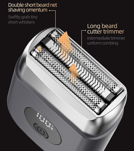 OEM Strong Power 8500rpm Electric <b>Shaver</b> Men Dual-Foil LCD Display IPX7 Waterproof Magnetic Cap Beard Bald Trimmer Lightweight - Product Image 5