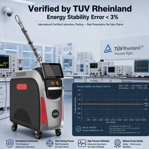 Laser Picoseconde Vertical Q-Switched Nd:YAG 2000mJ 350ps pour l'élimination des tatouages d'eyeliner, des tatouages de sourcils et du mélasma - Product Image 2
