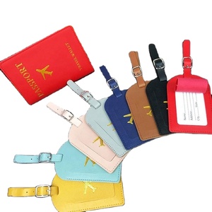 Custom Passport Cover Holders and Luggage Tags Set - Valentine's Day <b>Gift</b> for Newlyweds Couples, Wedding Engagement, Honeymoon - Product Image 3