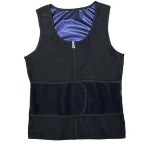 Gilet de sauna pour hommes, gilet amincissant, chemise de sudation zippée, débardeur de sudation pour la graisse abdominale - Product Image 5