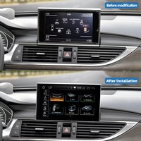 Écran rétractable 9 pouces Snapdragon 665 8 cœurs Android 14 Carplay Autoradio Lecteur DVD Navigation pour Audi A6 C6 C7 2012-2018