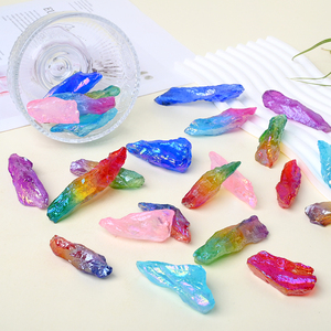 Hot Sale Natural Aura Electroplate <b>Pineapple</b> Crystal Quartz Point for Healing - Product Image 3
