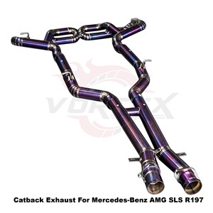 Vortex Racing Purple Titanium <b>Exhaust</b> System For Mercedes-Benz AMG SLS R197 2011-2025 Lightweight Part - Product Image 2