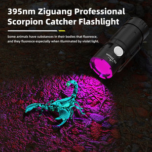 Helius Mini UV fluorescente inspección antorcha <span class=keywords><strong>Luz</strong></span> Portátil <span class=keywords><strong>ultravioleta</strong></span> trabajo <span class=keywords><strong>luz</strong></span> aleación de aluminio recargable LED linterna - Product Image 2