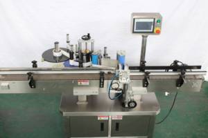 Machine d'étiquetage automatique pour bouteilles rondes en plastique, bouteilles de vin, canettes de bière, machine d'étiquetage d'autocollants - Product Image 4