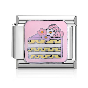 Cute Cartoon Modular <b>Bracelet</b> Zinc Alloy Women's Charm <b>Bangle</b> Ice Cream Cake DIY Gift Jewelry - Product Image 3
