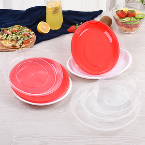 Disposable Round <b>Plastic</b> PP Thickened Plate For Party Picnic Dessert Fruit Serving - Product Image 2