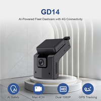 Auto-Videorekorder Dashcam Auto-Blackbox DVR 4-Kanal 1080p LKW Auto GPS GSM-Tracking Nachtsicht Schleifenaufnahme