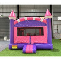 Château gonflable de qualité commerciale en PVC pour l'extérieur, avec souffleur d'air