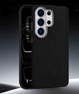 เคสแม่เหล็กแบบทอเทคโนโลยีหรูหราสำหรับ Samsung S26 S23 S24 S25 Ultra รองรับการชาร์จไร้สาย พร้อมกรอบโลหะป้องกันกล้อง กันกระแทก - Product Image 2