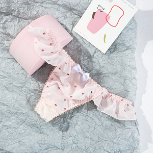 Tanga Linda para Chicas Jóvenes, Tanga de Mujer con Estampado de Lunares y Lazo - Product Image 3