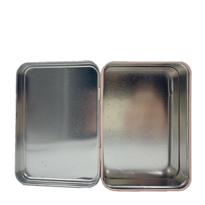 Boîte en étain rectangulaire recyclable avec logo et impression personnalisés pour le stockage de bonbons, chocolats et friandises, adaptée aux aliments - Product Image 4