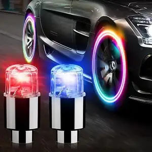 12-teiliges Fahrrad Auto Motorrad-Radreifen Reifenventil Blitz-LED-Spiegellampe Dekorationslicht