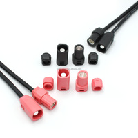 Conectores de alta corriente Amass 125A AS250-F/M conectores unipolares SH8.0-F/M conectores de batería de 100A