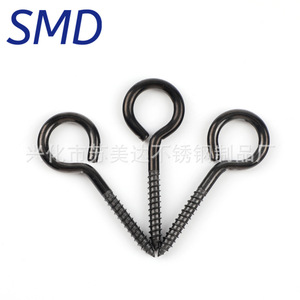 Anneau de levage en acier inoxydable SMD 304, vis autotaraudeuse noire avec boucle pour levage et traction, usage construction - Product Image 2