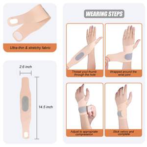 Soporte profesional, mangas de compresión de muñeca para verano, ejercicio físico, banda de soporte, vendaje para muñeca, cinturón, protectores de manos - Product Image 4