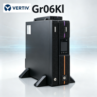 Système d'alimentation sans interruption (ASI) Vertiv ITG Series GR06KL 6000W en ligne, double usage, rack/tour, avec batterie externe au plomb-acide 220V, dédié aux salles de serveurs