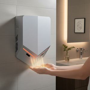 Secador de Manos W-101 Económico para Hoteles y Oficinas, Secado Rápido, LED Azul, ABS, para Baños Públicos Comerciales W-101 1. Compatible con Ada - Product Image 1