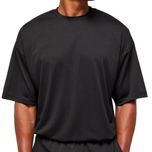 Camiseta Deportiva para Hombre al por Mayor, Camiseta de Algodón Puro con Combinación de Colores, Informal, Holgada y Cómoda - Product Image 2