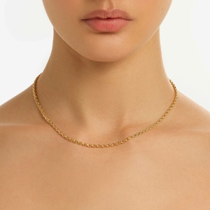 Collier chaîne maille forçat personnalisé en argent sterling 925, bracelet chaîne maille forçat personnalisé, collier personnalisé pour <span class=keywords><strong>femme</strong></span>, colliers anti-ternissement - Product Image 2