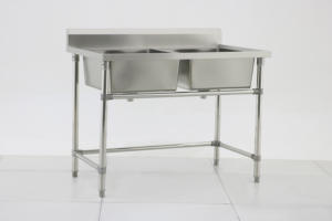 Fregadero <span class=keywords><strong>de</strong></span> Acero Inoxidable Reforzado <span class=keywords><strong>de</strong></span> Alta Resistencia, Independiente, <span class=keywords><strong>de</strong></span> un Solo Tazón, para Restaurante/Cocina Comercial con Grifo - Product Image 5