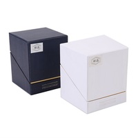 Boîte cadeau de parfum de luxe de haute qualité personnalisée en usine, emballage rigide carré haut de gamme, gaufrage, paillettes, matériaux recyclés mats